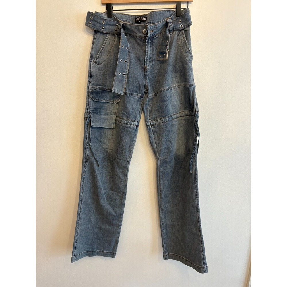 I. AM.‎ GIA CARGO PANT BLUE DENIM SIZE XL